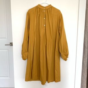 Black Crane balloon sleeve dress